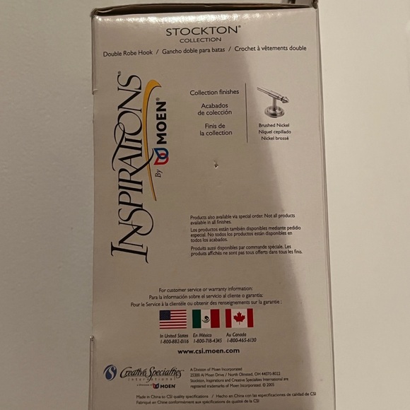 Stockton Wall Mounted Double Robe Hook
See More by Moen in Brushed Nickel - Picture 5 of 6